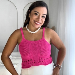 Cropped Tricô Pink