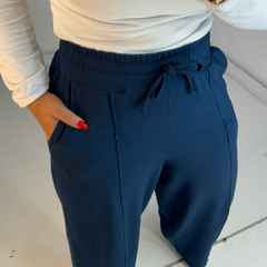 Calça Pantalona de Moletinho Ale Azul na internet