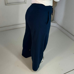 Calça Pantalona de Moletinho Ale Azul - comprar online