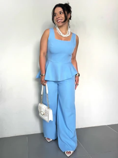 Conjunto de Calça e Blusa Lorena Azul
