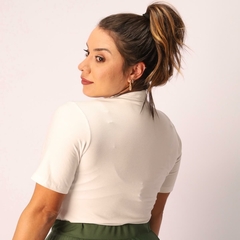 Blusa de Gola Leonor Off White na internet