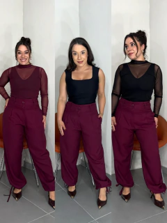Calça Alfaiataria 2 em 1 Marsala - comprar online