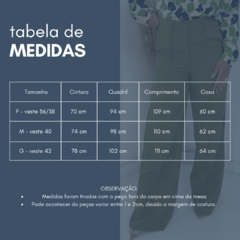 Calça Pantalona Verde Oliva - Mala e Cuia