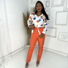 Camisa Bolinhas Laranja - comprar online