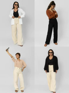 Camisa Alongada Básica Marrom - Mala e Cuia