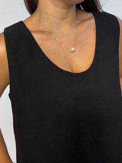 Vestido Midi Regata Jermaine Preto - loja online