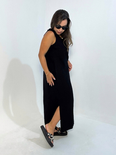 Vestido Midi Regata Jermaine Preto na internet