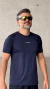 Tech T-Shirt Masculina Preta Silk Refletivo - comprar online