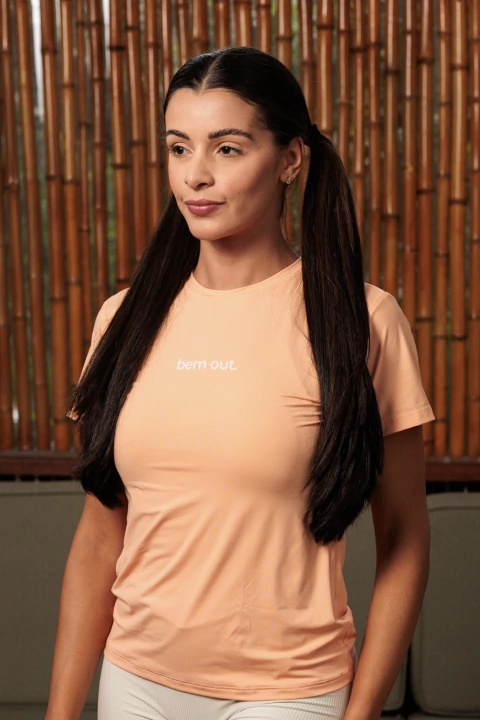Camisa Slim Peach Bem Out