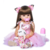Bebê Reborn corpo todo em silicone boneca princesa Coelhinho 55cm - comprar online