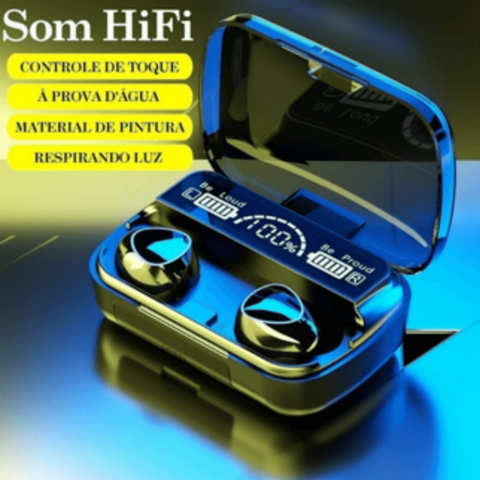 Fone de Ouvido sem fio Bluetooth M10 V5.3 com Power Bank - comprar online