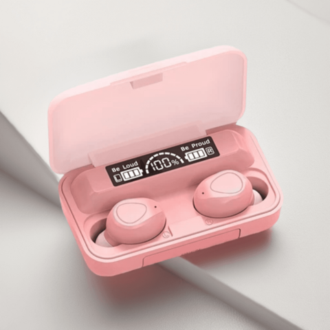 Fone de Ouvido Rosa M10 TWS, Bluetooth, Som Hifi, Compatível com Android/iOS - comprar online