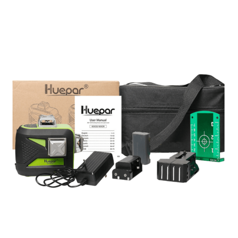 Nível a laser huepar com 12 linhas verde 3d 360 graus 603cg
