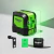 Nível Laser verde Huepar 30m 2 Linhas Horizontal e Vertical - comprar online