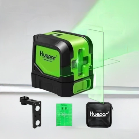 Nível Laser Huepar Luz Verde 9011g 2 Linhas Tipo Bosch Dewal - comprar online