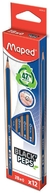 LAPIZ DE GRAFITO NAVY 2B ESTUCHE X 12