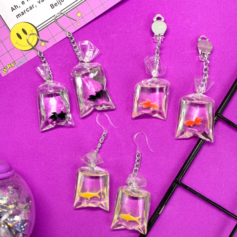 brinco peixe no saco | brinco nemo