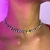colar preto e branco smile - loja online
