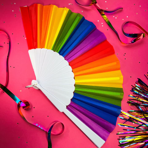 Leque Arco Íris | Coleção Carnaval - comprar online