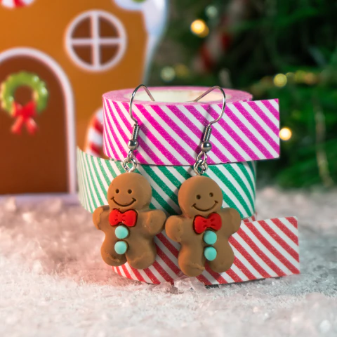 Brinco biscoito natalino | gingerbread | Coleção Natalina 2025 - comprar online
