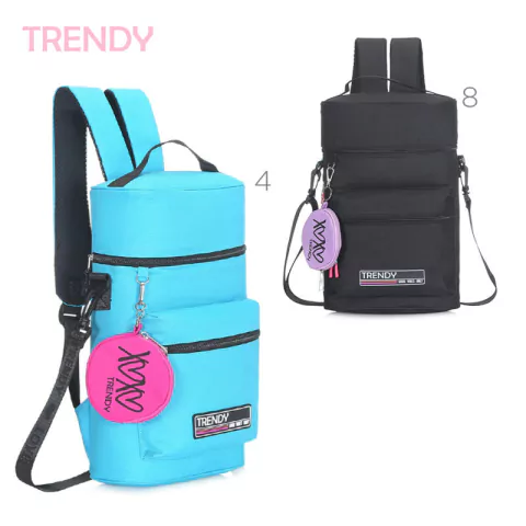 15213 MOCHILA BOLSO MATERO CON MANIJA Y CORREA + MONEDERO- TRENDY