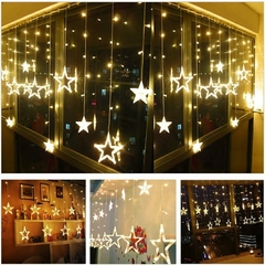 ⭐Cortina Led Punta De Estrellas - Santafe Store