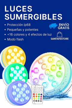 ✨Luz Led Rgb Para Piscina, Pecera y Eventos-Ilumina tus espacios! - Santafe Store