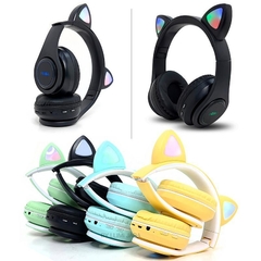 AURICULAR BLUETOOTH GATITO VINCHA – RADIO FM – LUCES EN OREJAS – BATERÍA RECARGABLE - comprar online