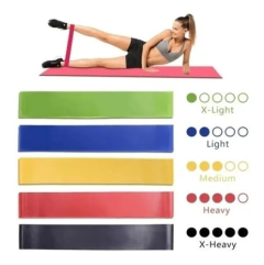 ✨​BANDA ELÁSTICA X 5 UNIDADES – 5 NIVELES DE INTENSIDAD – INCLUYE FUNDA PARA GUARDAR en internet