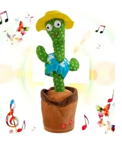 Cactus Bailarin Con Musica, Baila, luces y Repite tu voz-BATERIA RECARGABLE - comprar online