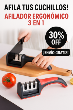 ✨AFILADOR DE CUCHILLOS 3 EN 1 - SACALE FILO EN SEGUNDOS! - tienda online
