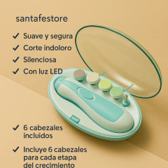 Corta Lima Uñas Bebe Electrico A Pilas Torno Silencioso - tienda online