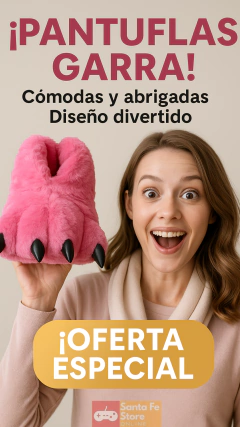 PANTUFLAS GARRAS - SUAVES, ABRIGADAS Y DIVERTIDAS!