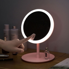 Imagen de ✨ESPEJO LED 3 TONOS LUZ (AMARILLA – FRIA – NEUTRA) – TACTIL – BATERIA RECARGABLE