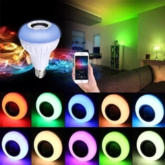 FOCO PARLANTE BLUETOOTH MULTICOLOR CON CONTROL REMOTO