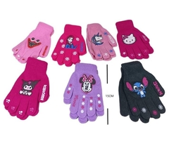 GUANTES DE NENA PARA INVIERNO VARIOS DISEÑOS PERSONAJES PARA 4 A 8 AÑOS