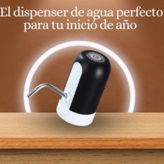 DISPENSER DE AGUA PARA BIDONES AUTOMÁTICO RECARGABLE CON LUZ – A BATERÍA en internet