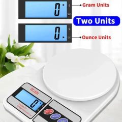 BALANZA DE COCINA GRAMERA + PILAS DE REGALO - La precisión en tu cocina al alcance de tu mano! - Santafe Store