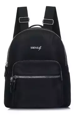 Mochila Trendy Anti Robo Microfibra Liviana Reforzada NEGRA - comprar online