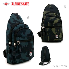 MORRAL TACTICO CRUZADO CAMUFALDO C/ SALIDA AURICULAR – ALPINE SKATE