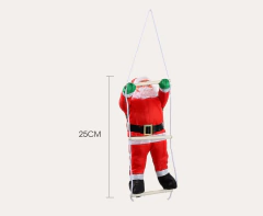 ADORNO NAVIDEÑO PAPA NOEL ESCALERA/TREPADOR 25 CM - comprar online