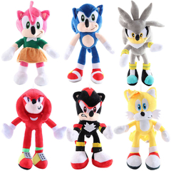 PELUCHES PERSONAJES SONIC 28 CM APROX ( PRECIO POR UNIDAD )