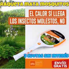 ✨RAQUETA MATA MOSQUITOS KUSHIRO RECARGABLE CON LINTERNA