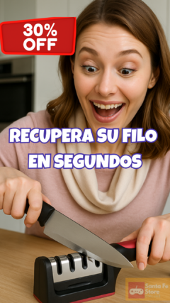 ✨AFILADOR DE CUCHILLOS 3 EN 1 - SACALE FILO EN SEGUNDOS! - Santafe Store