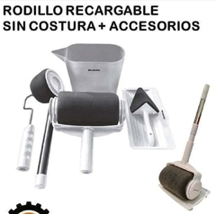 RODILLO MICROFIBRA RECARGABLE SIN COSTURA – CALIDAD KUSHIRO – CON ACCESORIOS - comprar online