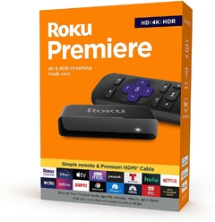 Roku Premiere HD/4K/HDR cable HDMI premium remoto