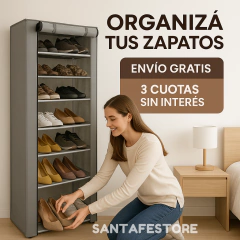 ✨Organizador De Ropa Zapatos Puerta Con Cierre 9 Niveles en internet