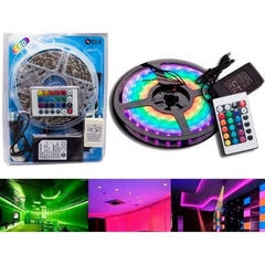 KIT TIRA LED GRANDE LARGO 5 METROS - LED 5050 – CONTROL REMOTO LISTA PARA USAR