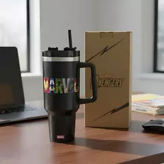 Vaso Térmico Acero Inoxidable 880ml Con Sorbete Stitch / Minnie Mouse / Marvel - Santafe Store