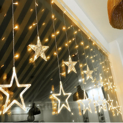 ⭐Cortina Led Punta De Estrellas - tienda online